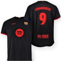 Koszulka kibica FC Barcelona 24-25 Premium Second Number - Lewandowski 9. Czarne t-shirty sportowe męskie FC Barcelona, l, bez ramiączek, do piłki nożnej. W wyprzedaży za 274.30 zł.
