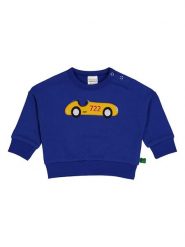 Fred´s World by GREEN COTTON Bluza "Motor" w kolorze niebieskim rozmiar: 80. Niebieskie bluzy i bluzki niemowlęce z aplikacjami, z bawełny, bez ramiączek, bez kaptura. Za 57.06 zł.