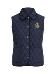 LAUREN RALPH LAUREN Kamizelka 297P10887001 Granatowy Regular Fit. Niebieskie kamizelki damskie Lauren Ralph Lauren, xs, z syntetyku. Za 1,299.00 zł.