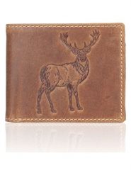 SPARWELL Skórzany portfel "Tanner" w kolorze jasnobrązowym - 11 x 9,5 x 2,5 cm rozmiar: onesize. Brązowe portfele męskie SPARWELL, bez wzorów, z materiału. Za 65.99 zł.