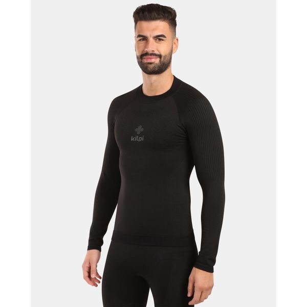 Męska bezszwowa koszulka termoaktywna z długim rękawem Kilpi NATHAN-M. Czarne bielizna termoaktywna męska Kilpi, m, bez ramiączek. Za 163.85 zł.