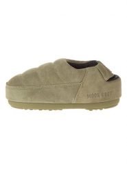 Moon Boot Skórzane kapcie "Sandal Band" w kolorze beżowym rozmiar: 41-42. Brązowe kapcie damskie Moon Boot, ze skóry. Za 202.03 zł.