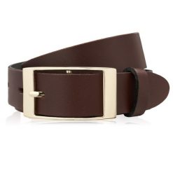 Pasek damski 110 cm brązowy PAOLO PERUZZI PG-02-BRZ-110. Brązowe paski damskie Paolo Peruzzi, bez wzorów, z jeansu, eleganckie. Za 49.99 zł.