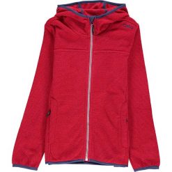 Kurtka polarowa w kolorze czerwonym. Czerwone kurtki i płaszcze dziewczęce CMP Kids, bez wzorów, z dzianiny, bez kaptura. W wyprzedaży za 87.95 zł.