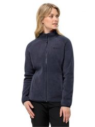 Jack Wolfskin Kurtka polarowa "Moonrise" w kolorze granatowym rozmiar: M. Niebieskie kurtki damskie Jack Wolfskin, m, bez wzorów, z materiału, bez kaptura. Za 206.42 zł.