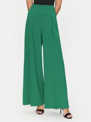 Simona Corsellini Spodnie palazzo P25CPPA01001 Zielony Wide Leg. Zielone spodnie materiałowe damskie SIMONA CORSELLINI, bez wzorów, z materiału. Za 639.99 zł.