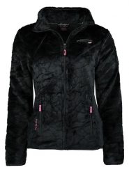 Geographical Norway Kurtka polarowa "Univers Malabar" w kolorze czarnym rozmiar: XL. Czarne kurtki damskie Geographical Norway, xl, bez wzorów, z polaru, bez kaptura. Za 165.31 zł.