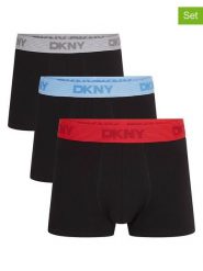 DKNY Bokserki (3 pary) w kolorze czarnym rozmiar: XL. Czarne bokserki męskie DKNY, bez wzorów. Za 68.95 zł.