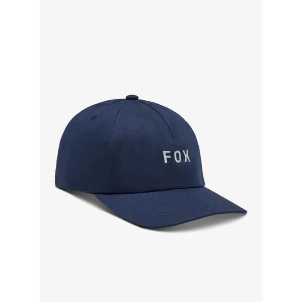 Czapka z daszkiem Fox Wordmark Adjustable Hat. Niebieskie czapki męskie FOX, bez wzorów, sportowe. Za 119.99 zł.
