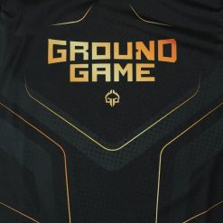 Koszulka Ground Game Gold 2.0. Czarne t-shirty damskie GROUND GAME, l, bez wzorów, z tkaniny, bez kołnierzyka. Za 98.99 zł.