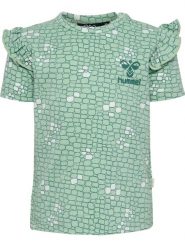 Koszulka dla dziewczynki niemowlaka Hummel hmlZANZI. Zielone koszulki dziewczęce HUMMEL, s, bez wzorów, z bawełny, bez ramiączek. Za 149.00 zł.
