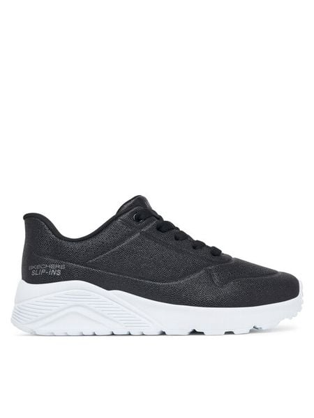 Skechers Sneakersy Uno Lite Ease 310425L/BLK Czarny. Czarne buty sportowe dziewczęce Skechers, bez wzorów, ze skóry, bez zapięcia. Za 269.99 zł.