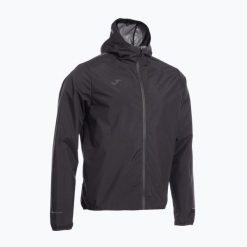 Kurtka do biegania męska Joma R-Night Raincoat. Czarne kurtki treningowe męskie Joma, m, bez wzorów, do biegania. Za 219.99 zł.
