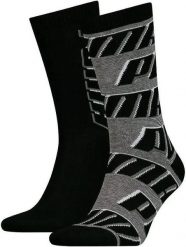 Skarpetki Puma Sock All Over Logo 2 szt. Czarny Czarny 35-38. Czarne skarpetki damskie Puma, bez wzorów, z bawełny. Za 111.99 zł.