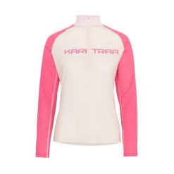 Koszulka z długim rękawem damska 1/2 zip Kari Traa Ella. Niebieskie bluzki sportowe damskie Kari Traa, m, z jersey, bez kołnierzyka, bez ramiączek. Za 378.00 zł.