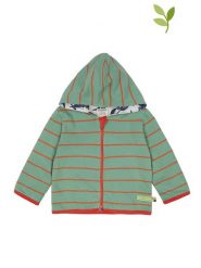 Loud + proud Dwustronna bluza w kolorze zielonym rozmiar: 74/80. Zielone bluzy i bluzki niemowlęce z aplikacjami, z bawełny, bez ramiączek, bez kaptura. Za 65.69 zł.