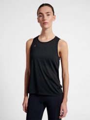 Damski tank top Newline Beat. Czarne topy sportowe damskie Newline, l, bez wzorów, z materiału, bez ramiączek. Za 130.50 zł.