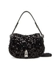 Coccinelle Torebka E1 S4Q 58 01 01 Czarny. Czarne torebki klasyczne damskie Coccinelle, bez wzorów, ze skóry, bez dodatków. Za 889.99 zł.