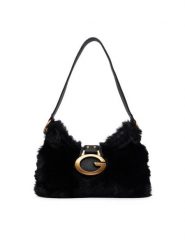 Guess Torebka Camden Mini HWFB93 08720 Czarny. Czarne torebki klasyczne damskie Guess, z aplikacjami, z materiału, bez dodatków. Za 584.99 zł.