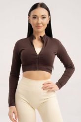 Bluza fitness damska Gym Glamour bezszwowa rozpinana. Czerwone bluzy bez kaptura damskie GYM GLAMOUR, l, z materiału. Za 159.99 zł.