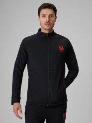 4F Bluza piłkarska regular szybkoschnąca męska - czarna XXL. Czarne bluzy bez kaptura męskie 4f, m. W wyprzedaży za 139.99 zł.