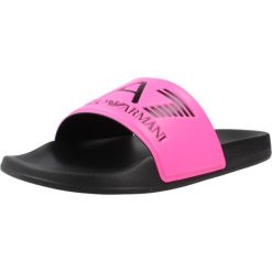 Sandały EMPORIO ARMANI SCARPE BEACHWEAR Rose. Czerwone sandały męskie EA7, z syntetyku, bez zapięcia. Za 171.99 zł.