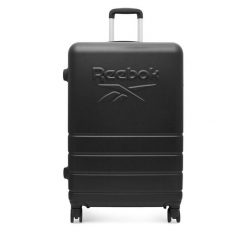 Walizka duża Reebok. Czarne walizki Reebok, bez wzorów, duże. Za 299.99 zł.
