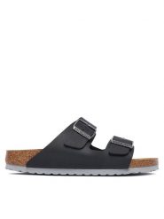 Birkenstock Klapki Arizona 1032047 Czarny. Czarne klapki damskie Birkenstock, bez wzorów, z syntetyku, bez obcasa. Za 399.99 zł.