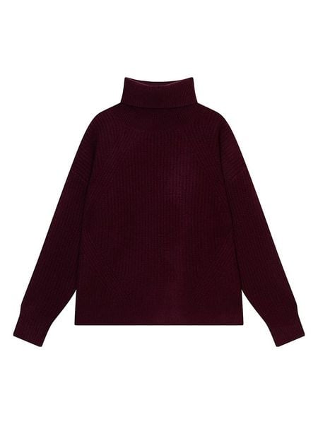 Perfect Cashmere Kaszmirowy golf "Senge" w kolorze ciemnofioletowym rozmiar: L. Czerwone golfy damskie Perfect Cashmere, l, bez wzorów, z kaszmiru, bez ramiączek. Za 1,177.66 zł.