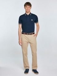 BIG STAR Koszulka polo "Poller" w kolorze granatowym rozmiar: M. Niebieskie koszulki polo męskie Big Star, m, bez wzorów, bez ramiączek. Za 74.99 zł.