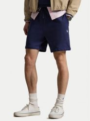 Polo Ralph Lauren Szorty materiałowe 710934602011 Granatowy Regular Fit. Niebieskie szorty męskie Polo Ralph Lauren, z bawełny, bez kołnierzyka. Za 689.99 zł.