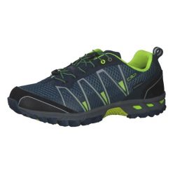 Buty trekkingowe męskie CMP Altak Trail WP. Niebieskie buty trekkingowe męskie CMP, z materiału, bez zapięcia, outdoorowe. Za 401.20 zł.