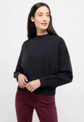 Damski Sweter Mustang Style Donna Jet Black 1015406 4188. Czarne swetry klasyczne damskie Mustang, xl, bez kołnierzyka. Za 159.99 zł.