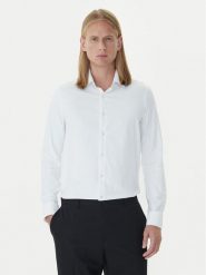 Calvin Klein Koszula LV019EU025 Biały Slim Fit. Białe koszule męskie CALVIN KLEIN, m, bez wzorów, z syntetyku, bez kołnierzyka, bez ramiączek. Za 349.99 zł.