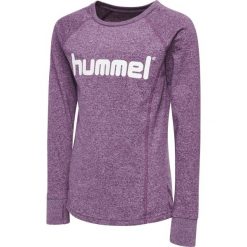 Koszulka bluzka sportowa z długim rękawem HUMMEL HMLPUTTE T-shirt. Fioletowe bluzki sportowe damskie HUMMEL, bez wzorów, bez ramiączek. Za 150.00 zł.