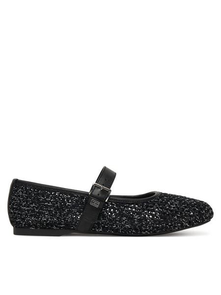 Tommy Jeans Baleriny Tjw Knitted Ballerina EN0EN03030 Czarny. Czarne baleriny damskie Tommy Jeans, bez wzorów, z jeansu, bez obcasa. Za 409.99 zł.