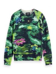 Scotch & Soda Sweter w kolorze granatowo-zielonym rozmiar: L. Niebieskie swetry męskie Scotch & Soda, l, bez wzorów, bez kołnierzyka. Za 237.17 zł.