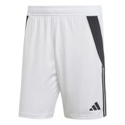 Krótki Mężczyzna Adidas Tiro 24 biały. Białe szorty męskie Adidas, bez wzorów, z materiału, sportowe. Za 126.35 zł.