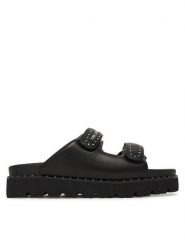 KARL LAGERFELD Klapki KL81500S Czarny. Czarne klapki damskie Karl Lagerfeld, bez wzorów, ze skóry, bez obcasa. Za 716.99 zł.