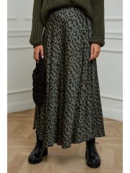 L'armoire de Suzette Spódnica w kolorze oliwkowo-czarnym rozmiar: 38/40. Brązowe spódniczki damskie L'armoire de Suzette, l, bez wzorów, z wiskozy, klasyczne, z podwyższonym stanem, maxi. Za 126.45 zł.