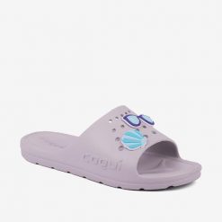 Klapki damskie Coqui. Fioletowe klapki damskie Coqui, bez wzorów, bez obcasa. Za 136.99 zł.