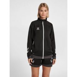 Bluza do piłki ręcznej damska Hummel hml LEAD poly zapinana na zamek. Czarne bluzy bez kaptura damskie HUMMEL, s. Za 243.45 zł.