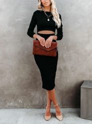 LA Angels Sukienka w kolorze czarnym rozmiar: XL. Czarne sukienki damskie LA Angels, xl, bez wzorów, bez kołnierzyka, bez ramiączek, midi. Za 152.99 zł.