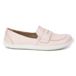 Olivier Barefoot Eleganckie Damskie minimalistyczne mokasyny skórzane 1280 pudrowy róż różowe. Czerwone mokasyny damskie z materiału. Za 468.83 zł.