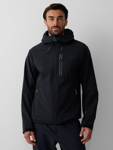 4F Куртка softshell вітрозахисна мембрана 8000 чоловіча - чорна L. Kurtki softshell damskie 4f, l, bez wzorów, z softshellu, bez kaptura. Za 4,799.90 zł.