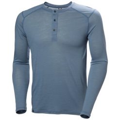 Koszulka z długim rękawem Helly Hansen Durawool Henley. Niebieskie koszulki męskie z długim rękawem Helly Hansen, m. Za 494.00 zł.