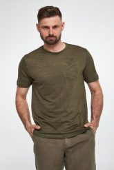 T-shirt męski lniany AERONAUTICA MILITARE. T-shirty męskie AERONAUTICA MILITARE, m, bez wzorów, ze lnu, bez kołnierzyka. Za 529.00 zł.