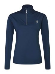 Dare 2b Koszulka funkcyjna "Lowline II" w kolorze granatowym rozmiar: 40. Niebieskie bluzki sportowe damskie Dare 2b, z materiału, bez kołnierzyka, bez ramiączek. Za 95.95 zł.