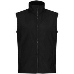 Męska Kamizelka Ablaze Softshell Do Nadruku. Czarne kamizelki męskie Regatta, m, bez wzorów, z softshellu, bez kaptura. Za 98.99 zł.
