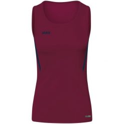 Damski tank top Jako top Challenge. Czerwone topy sportowe damskie Jako, bez wzorów, bez ramiączek. Za 165.50 zł.